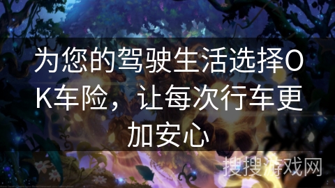 为您的驾驶生活选择OK车险，让每次行车更加安心