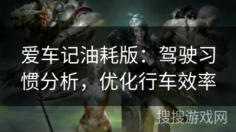 爱车记油耗版：驾驶习惯分析，优化行车效率