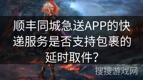 顺丰同城急送APP的快递服务是否支持包裹的延时取件？