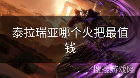 泰拉瑞亚哪个火把最值钱