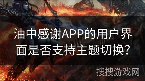 油中感谢APP的用户界面是否支持主题切换？