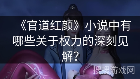 《官道红颜》小说中有哪些关于权力的深刻见解？