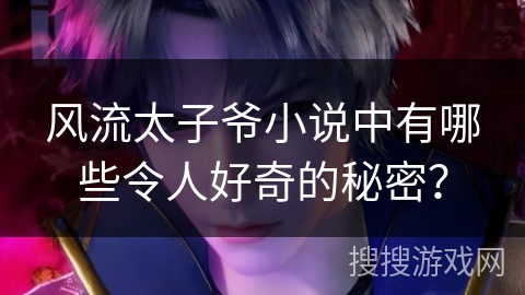 风流太子爷小说中有哪些令人好奇的秘密？
