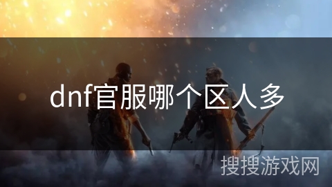 dnf官服哪个区人多