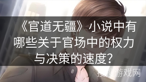 《官道无疆》小说中有哪些关于官场中的权力与决策的速度？