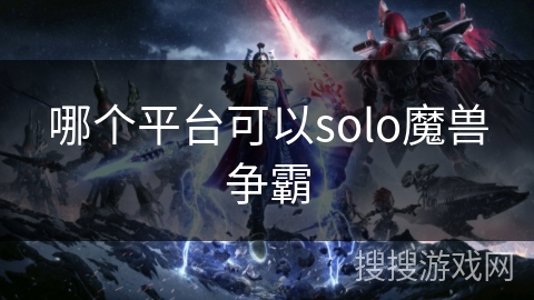 哪个平台可以solo魔兽争霸