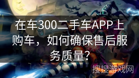 在车300二手车APP上购车，如何确保售后服务质量？