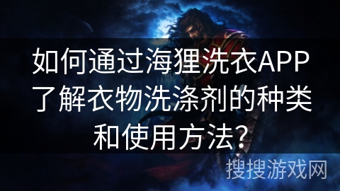 如何通过海狸洗衣APP了解衣物洗涤剂的种类和使用方法？