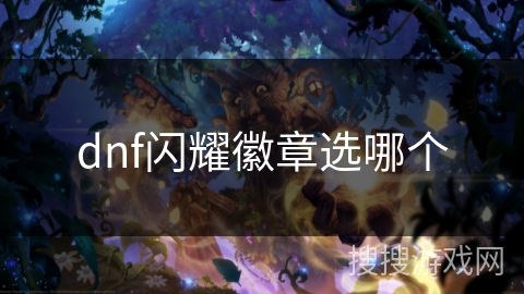 dnf闪耀徽章选哪个