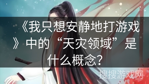 《我只想安静地打游戏》中的“天灾领域”是什么概念？
