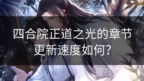 四合院正道之光的章节更新速度如何？