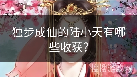 独步成仙的陆小天有哪些收获？