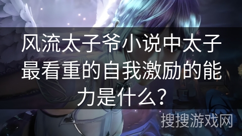 风流太子爷小说中太子最看重的自我激励的能力是什么？