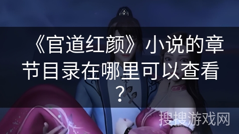 《官道红颜》小说的章节目录在哪里可以查看？