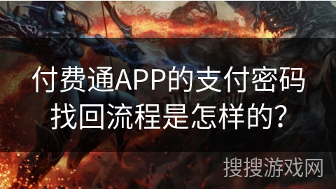 付费通APP的支付密码找回流程是怎样的？