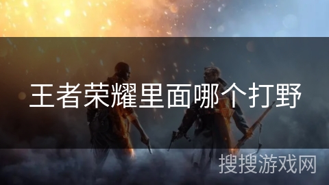 王者荣耀里面哪个打野