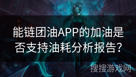 能链团油APP的加油是否支持油耗分析报告？
