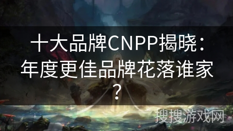 十大品牌CNPP揭晓：年度更佳品牌花落谁家？