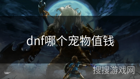 dnf哪个宠物值钱