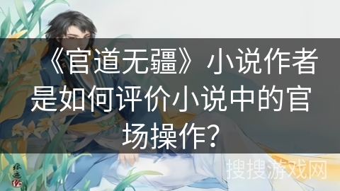 《官道无疆》小说作者是如何评价小说中的官场操作？