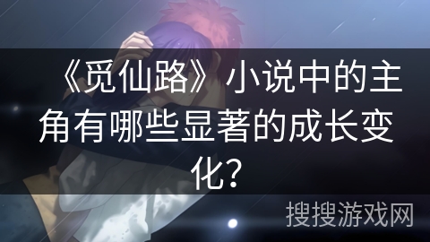 《觅仙路》小说中的主角有哪些显著的成长变化？