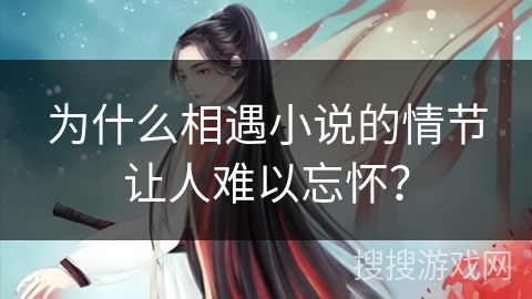 为什么相遇小说的情节让人难以忘怀？