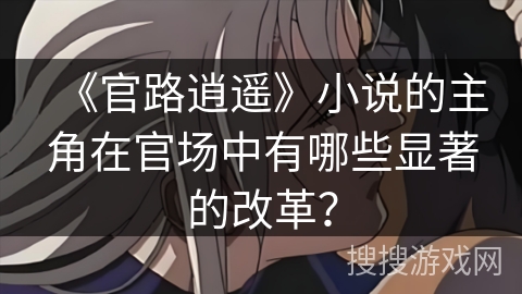 《官路逍遥》小说的主角在官场中有哪些显著的改革？