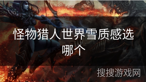 怪物猎人世界雪质感选哪个