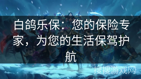 白鸽乐保：您的保险专家，为您的生活保驾护航