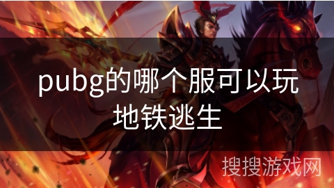 pubg的哪个服可以玩地铁逃生
