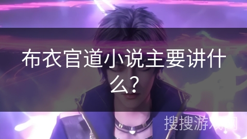 布衣官道小说主要讲什么？