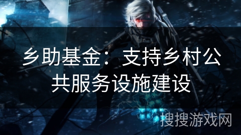 乡助基金：支持乡村公共服务设施建设