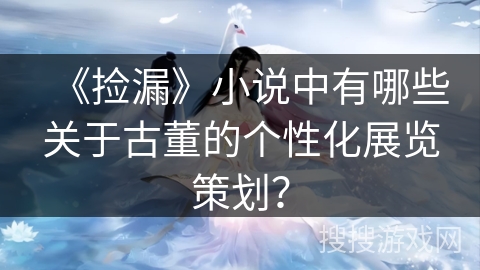 《捡漏》小说中有哪些关于古董的个性化展览策划？