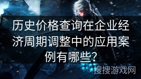 历史价格查询在企业经济周期调整中的应用案例有哪些？