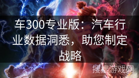 车300专业版：汽车行业数据洞悉，助您制定战略