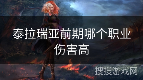 泰拉瑞亚前期哪个职业伤害高