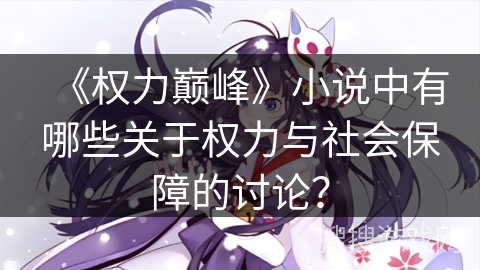 《权力巅峰》小说中有哪些关于权力与社会保障的讨论？