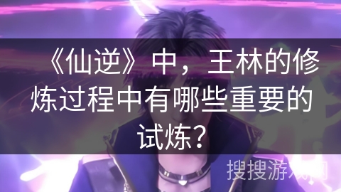 《仙逆》中，王林的修炼过程中有哪些重要的试炼？