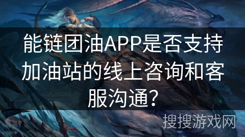 能链团油APP是否支持加油站的线上咨询和客服沟通？