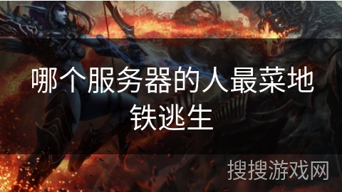 哪个服务器的人最菜地铁逃生