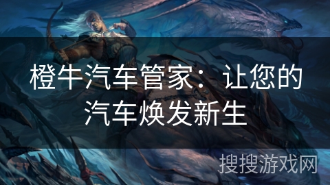 橙牛汽车管家：让您的汽车焕发新生