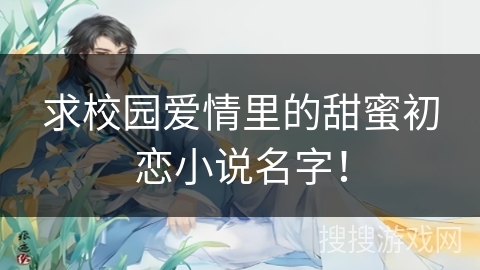 求校园爱情里的甜蜜初恋小说名字！