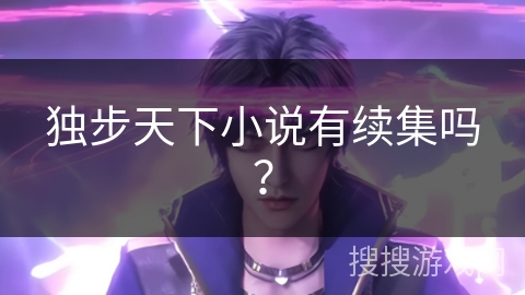 独步天下小说有续集吗？