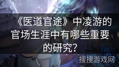 《医道官途》中凌游的官场生涯中有哪些重要的研究？