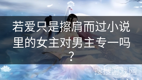 若爱只是擦肩而过小说里的女主对男主专一吗？