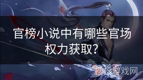 官榜小说中有哪些官场权力获取？