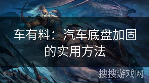 车有料：汽车底盘加固的实用方法
