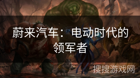 蔚来汽车：电动时代的领军者