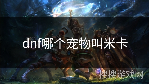 dnf哪个宠物叫米卡