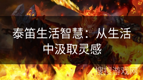 泰笛生活智慧：从生活中汲取灵感